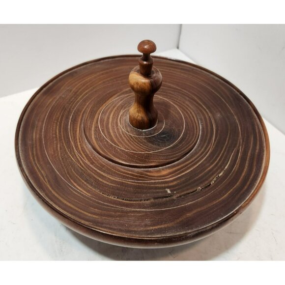 Vintage Mid Century Modern Wooden Wine Goblets with 6 Goblets and Tray - Picture 7 of 15